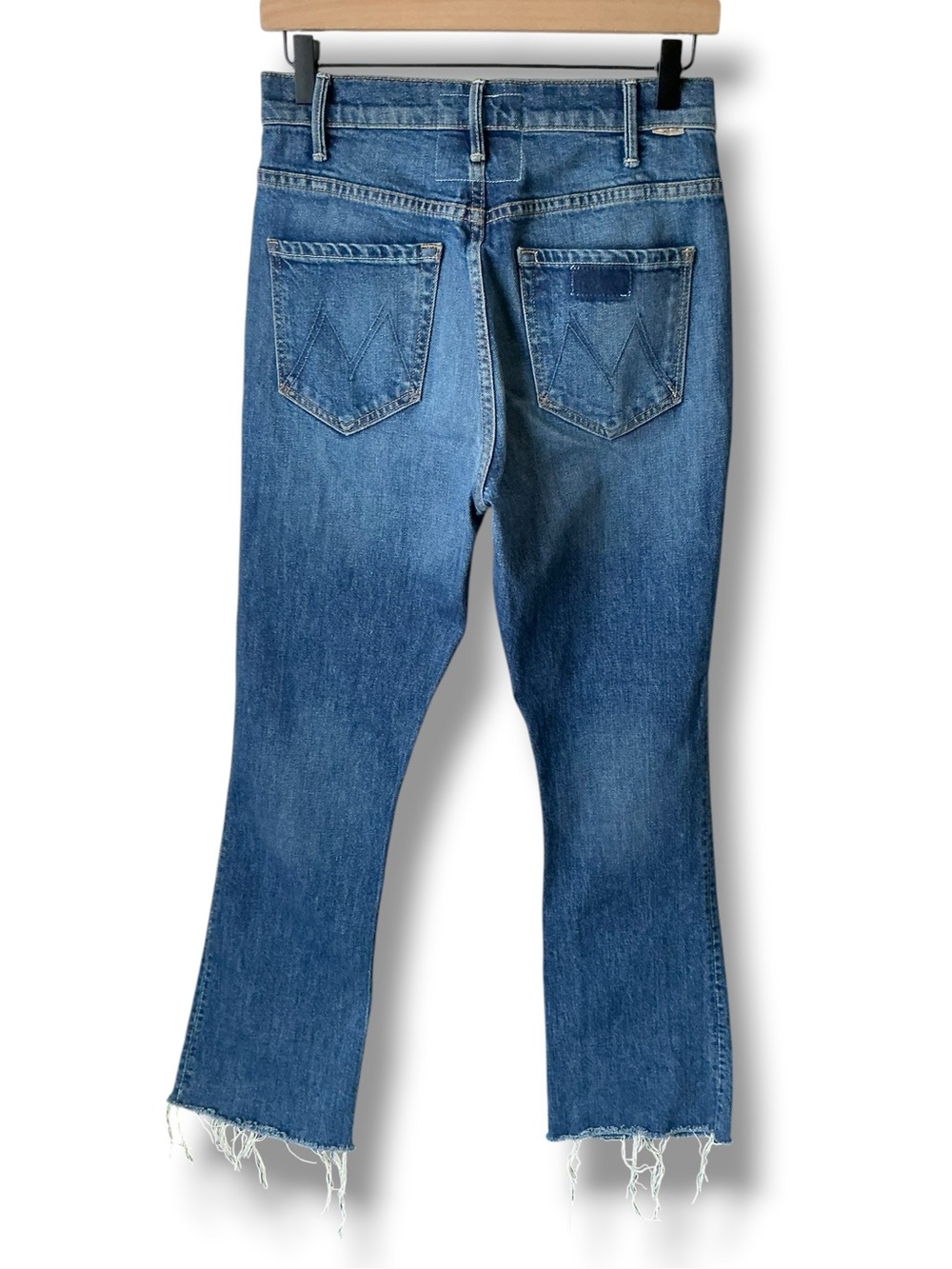 MOTHER SUPERIOR Jeans Hustler Flood Fray Beer Me Blue Size w7 - Picture 5 of 16